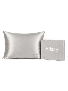 Blissy Silver King Silk Pillowcase 22 Momme Mulberry Silk NIB